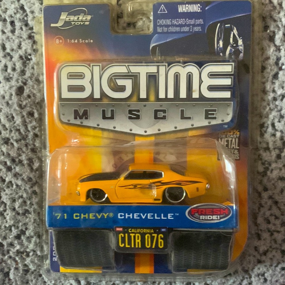Vintage Jada 71 1971 Chevy Chevelle Bigtime Muscle Detailed Chevrolet Car w/RRs